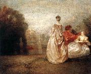 WATTEAU, Antoine Two Cousins oil painting on canvas